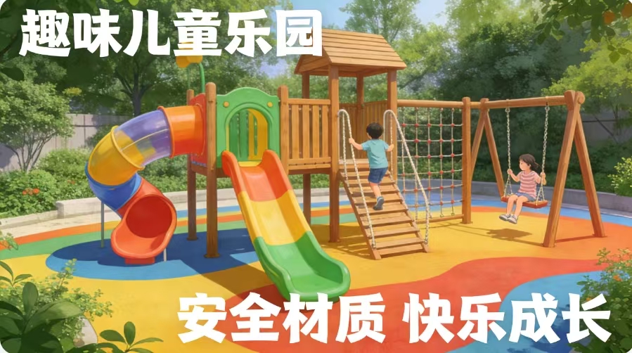 儿童游乐设施定制｜安全与趣味兼具的社区快乐天地